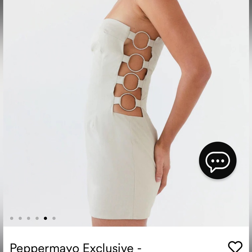 NWT Peppermayo strapless mini dress